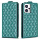 For Motorola Moto G13 4G / G53 5G Diamond Lattice Vertical Flip Leather Phone Case(Green) - 1