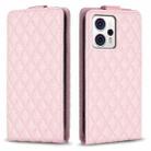 For Motorola Moto G13 4G / G53 5G Diamond Lattice Vertical Flip Leather Phone Case(Pink) - 1