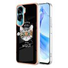 For Honor 90 Lite 5G Electroplating Marble Dual-side IMD Phone Case(Natural Growth) - 1