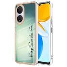 For Honor X7 Electroplating Marble Dual-side IMD Phone Case(Smile) - 1