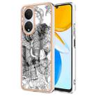 For Honor X7 Electroplating Marble Dual-side IMD Phone Case(Totem Elephant) - 1