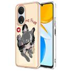 For Honor X7 Electroplating Marble Dual-side IMD Phone Case(Lucky Dog) - 1