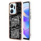 For Honor X7a Electroplating Marble Dual-side IMD Phone Case(Equation) - 1