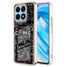 For Honor X8a Electroplating Marble Dual-side IMD Phone Case(Equation) - 1