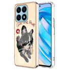 For Honor X8a Electroplating Marble Dual-side IMD Phone Case(Lucky Dog) - 1