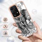 For Honor 200 Lite Global Electroplating Marble Dual-side IMD Phone Case(Totem Elephant) - 2