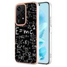 For Honor 200 Lite Global Electroplating Marble Dual-side IMD Phone Case(Equation) - 1