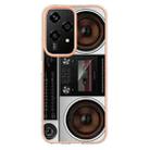 For Honor 200 Lite Global Electroplating Marble Dual-side IMD Phone Case(Retro Radio) - 3