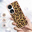 For Honor X7b 4G / 5G Electroplating Marble Dual-side IMD Phone Case(Leopard Print) - 2