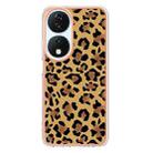 For Honor X7b 4G / 5G Electroplating Marble Dual-side IMD Phone Case(Leopard Print) - 3