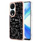 For Honor X7b 4G / 5G Electroplating Marble Dual-side IMD Phone Case(Equation) - 1