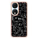 For Honor X7b 4G / 5G Electroplating Marble Dual-side IMD Phone Case(Equation) - 3