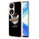 For Honor X7b 4G / 5G Electroplating Marble Dual-side IMD Phone Case(Natural Growth) - 1