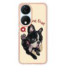 For Honor X7b 4G / 5G Electroplating Marble Dual-side IMD Phone Case(Lucky Dog) - 3