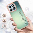 For Honor X8b Electroplating Marble Dual-side IMD Phone Case(Smile) - 2