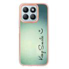 For Honor X8b Electroplating Marble Dual-side IMD Phone Case(Smile) - 3