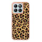 For Honor X8b Electroplating Marble Dual-side IMD Phone Case(Leopard Print) - 3