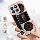 For Honor X8b Electroplating Marble Dual-side IMD Phone Case(Retro Radio) - 2