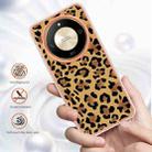 For Honor X9b Electroplating Marble Dual-side IMD Phone Case(Leopard Print) - 2