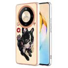 For Honor X9b Electroplating Marble Dual-side IMD Phone Case(Lucky Dog) - 1