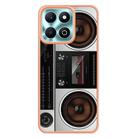 For Honor X6b Electroplating Marble Dual-side IMD Phone Case(Retro Radio) - 3