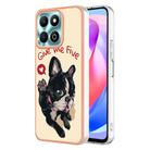 For Honor X6b Electroplating Marble Dual-side IMD Phone Case(Lucky Dog) - 1