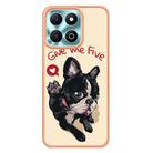 For Honor X6b Electroplating Marble Dual-side IMD Phone Case(Lucky Dog) - 3