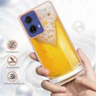 For Motorola Moto G85 Electroplating Marble Dual-side IMD Phone Case(Draft Beer) - 2