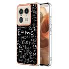 For Motorola Edge 50 Ultra Electroplating Marble Dual-side IMD Phone Case(Equation) - 1