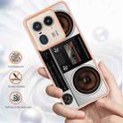 For Motorola Edge 50 Ultra Electroplating Marble Dual-side IMD Phone Case(Retro Radio) - 2