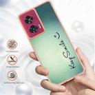 For Motorola Edge 50 Fusion Electroplating Marble Dual-side IMD Phone Case(Smile) - 2