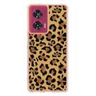 For Motorola Edge 50 Fusion Electroplating Marble Dual-side IMD Phone Case(Leopard Print) - 3