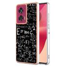 For Motorola Edge 50 Fusion Electroplating Marble Dual-side IMD Phone Case(Equation) - 1