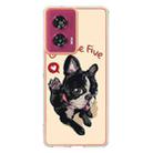 For Motorola Edge 50 Fusion Electroplating Marble Dual-side IMD Phone Case(Lucky Dog) - 3