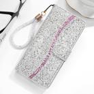 For Xiaomi Redmi Note 8T Glitter Powder Horizontal Flip Leather Case with Card Slots & Holder & Lanyard(Silver) - 1