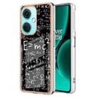 For OnePlus Nord CE 3 Lite / Nord N30 Electroplating Marble Dual-side IMD Phone Case(Equation) - 1