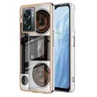 For OnePlus Nord N300 Electroplating Marble Dual-side IMD Phone Case(Retro Radio) - 1