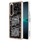 For Sony Xperia 1 IV Electroplating Marble Dual-side IMD Phone Case(Equation) - 1