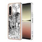 For Sony Xperia 5 IV Electroplating Marble Dual-side IMD Phone Case(Totem Elephant) - 1