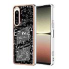 For Sony Xperia 5 IV Electroplating Marble Dual-side IMD Phone Case(Equation) - 1