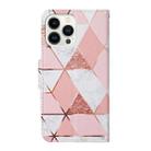 For iPhone 16 Pro Max 3D Colored Drawing Flip Leather Phone Case(Marble) - 3