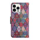 For iPhone 16 Pro Max 3D Colored Drawing Flip Leather Phone Case(Kaleidoscope) - 3