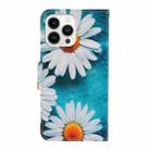 For iPhone 16 Pro 3D Colored Drawing Flip Leather Phone Case(Daisy) - 3