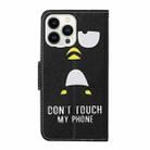 For iPhone 16 Pro 3D Colored Drawing Flip Leather Phone Case(Penguins) - 3