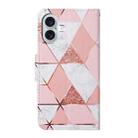 For iPhone 16 Plus 3D Colored Drawing Flip Leather Phone Case(Marble) - 3