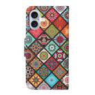 For iPhone 16 Plus 3D Colored Drawing Flip Leather Phone Case(Ethnic Totem) - 3