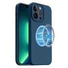 For iPhone 13 Pro Max LK MagSafe Magnetic Silicone Phone Case(Blue) - 1