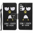 For Samsung Galaxy S23 FE 5G 3D Colored Drawing Flip Leather Phone Case(Penguins) - 1