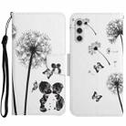 For Samsung Galaxy S23 FE 5G 3D Colored Drawing Flip Leather Phone Case(Dandelions) - 1