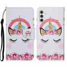 For Samsung Galaxy S23 FE 5G 3D Colored Drawing Flip Leather Phone Case(Crown) - 1